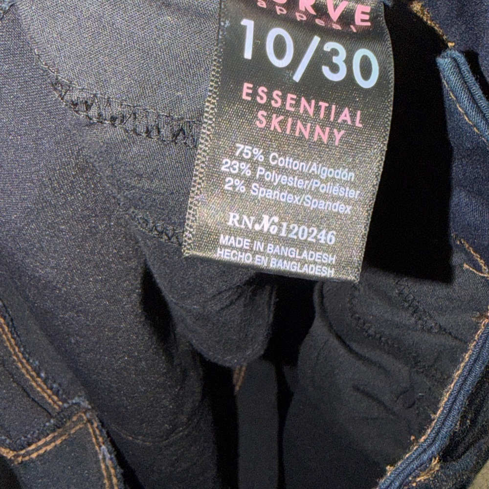 Women's Dark Skinny Jeans, stretch - Picture 6 of 7